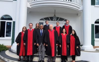 Jueces de la Corte IDH y el Presidente de la Corte de Justicia del Caribe se reunieron en la sede del Tribunal